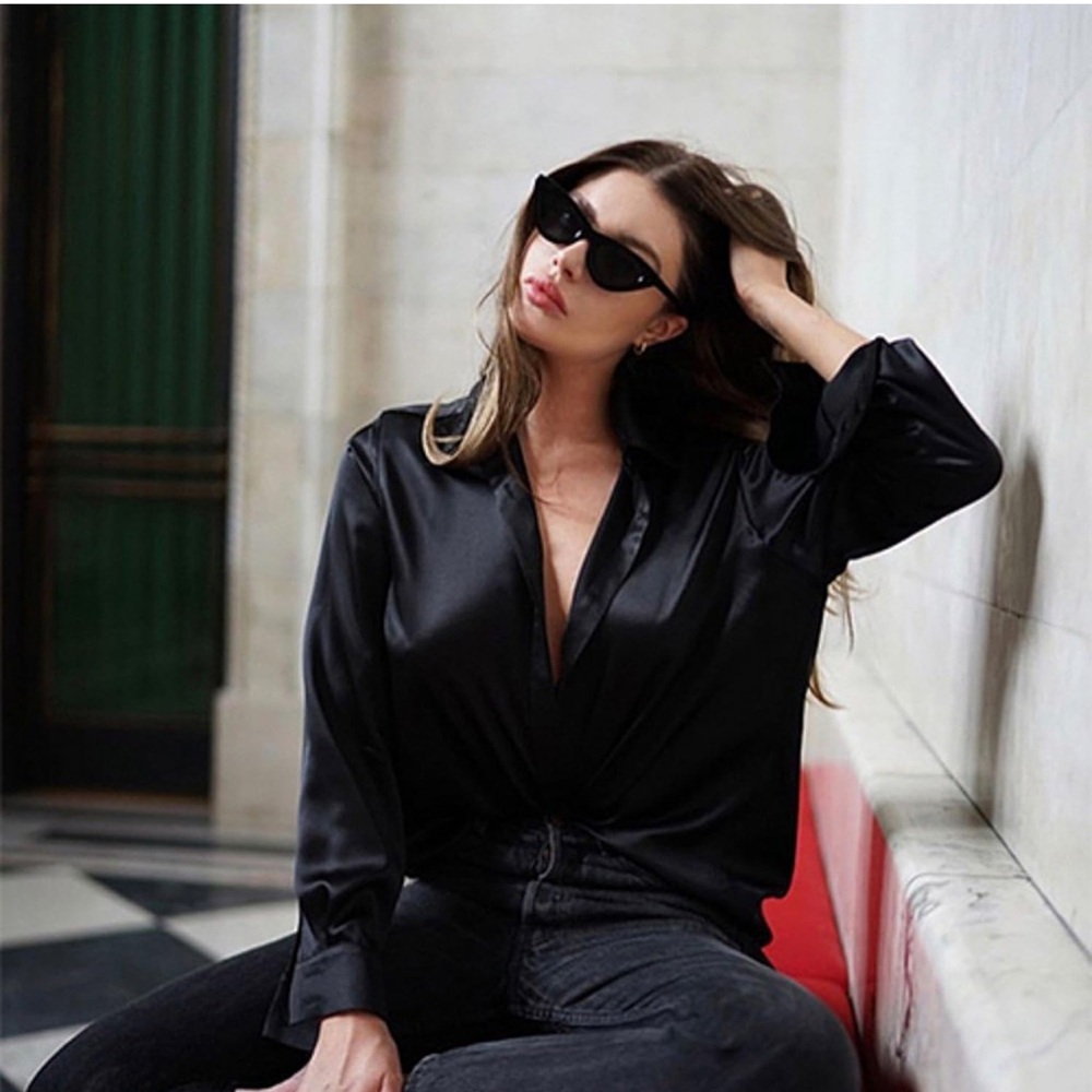 Black cat eye sunglasses - Picture 2 of 4